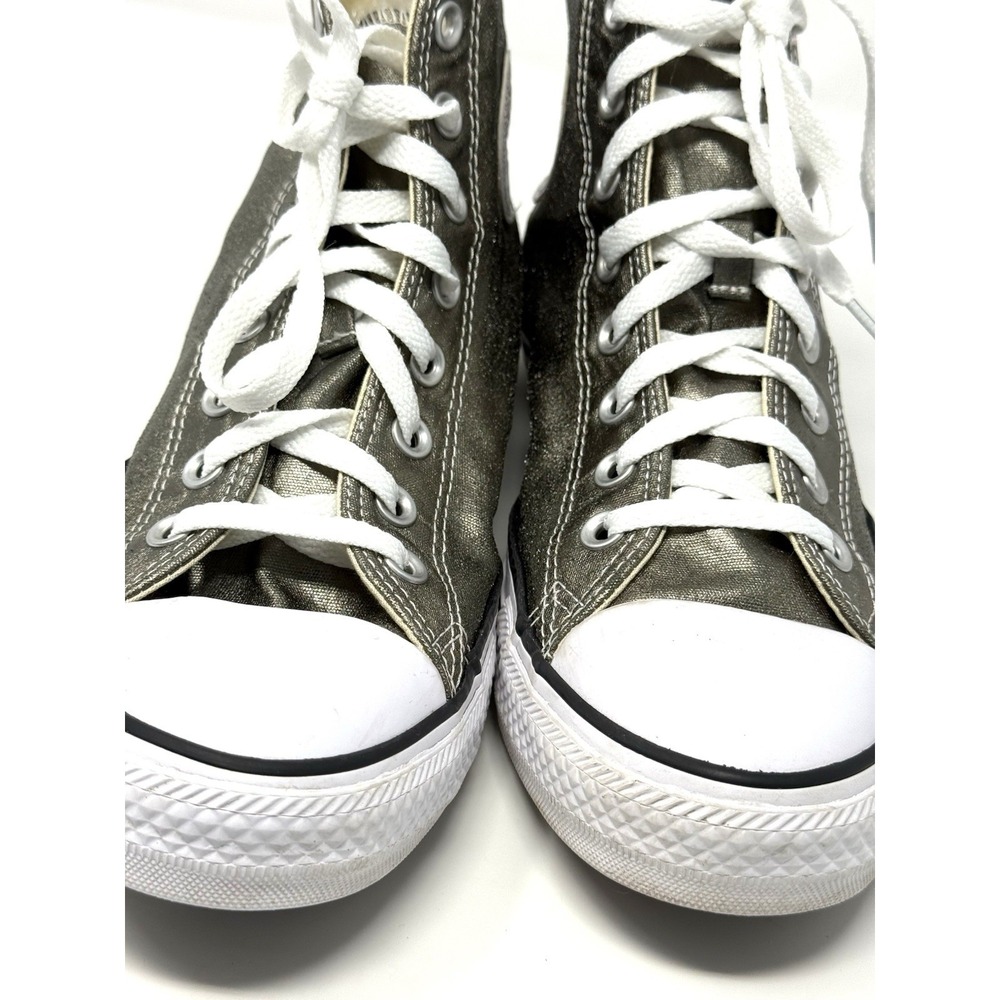 Converse Men 8 Women 10 Chuck Taylor High Top Sneakers 153179F Gold Metallic - Picture 3 of 14
